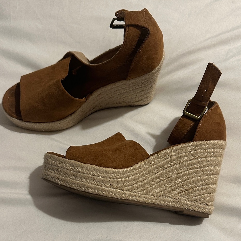 Brown Wedge Sandals